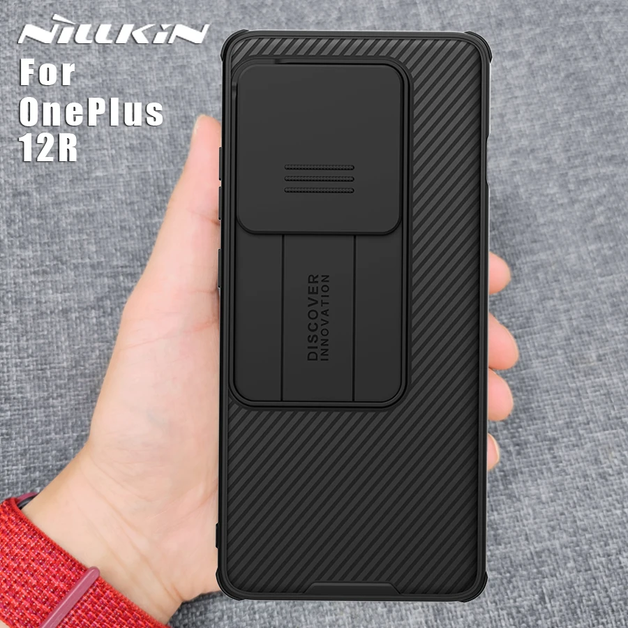 Nillkin para oneplus 12r 5g caso camshield proteção da câmera 360 lente capa traseira capa protetora para oneplus 12r