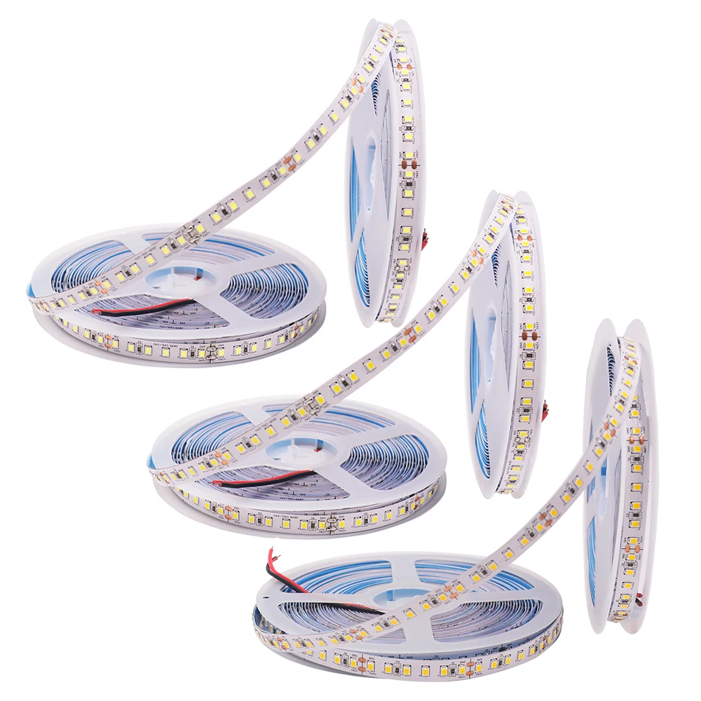 12V 24V 2835 LED Strip 5m 10m 15m 20m Tape Light Ribbon Flexible String 120/240/480 LED Cold Warm Natural White Home Decor