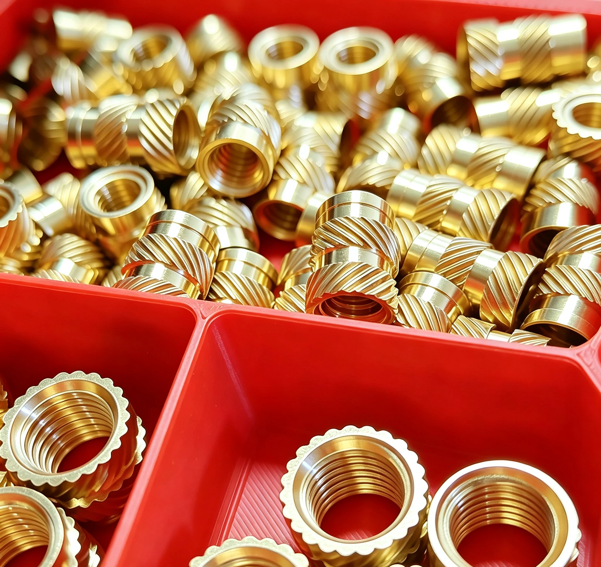 200-900pcs Brass Knurled Heat-Set Threaded Inserts Metric M3 M4 for 3D Printer PLA/ABS/PETG Parts Acrylic Nylon and PCB Mounting