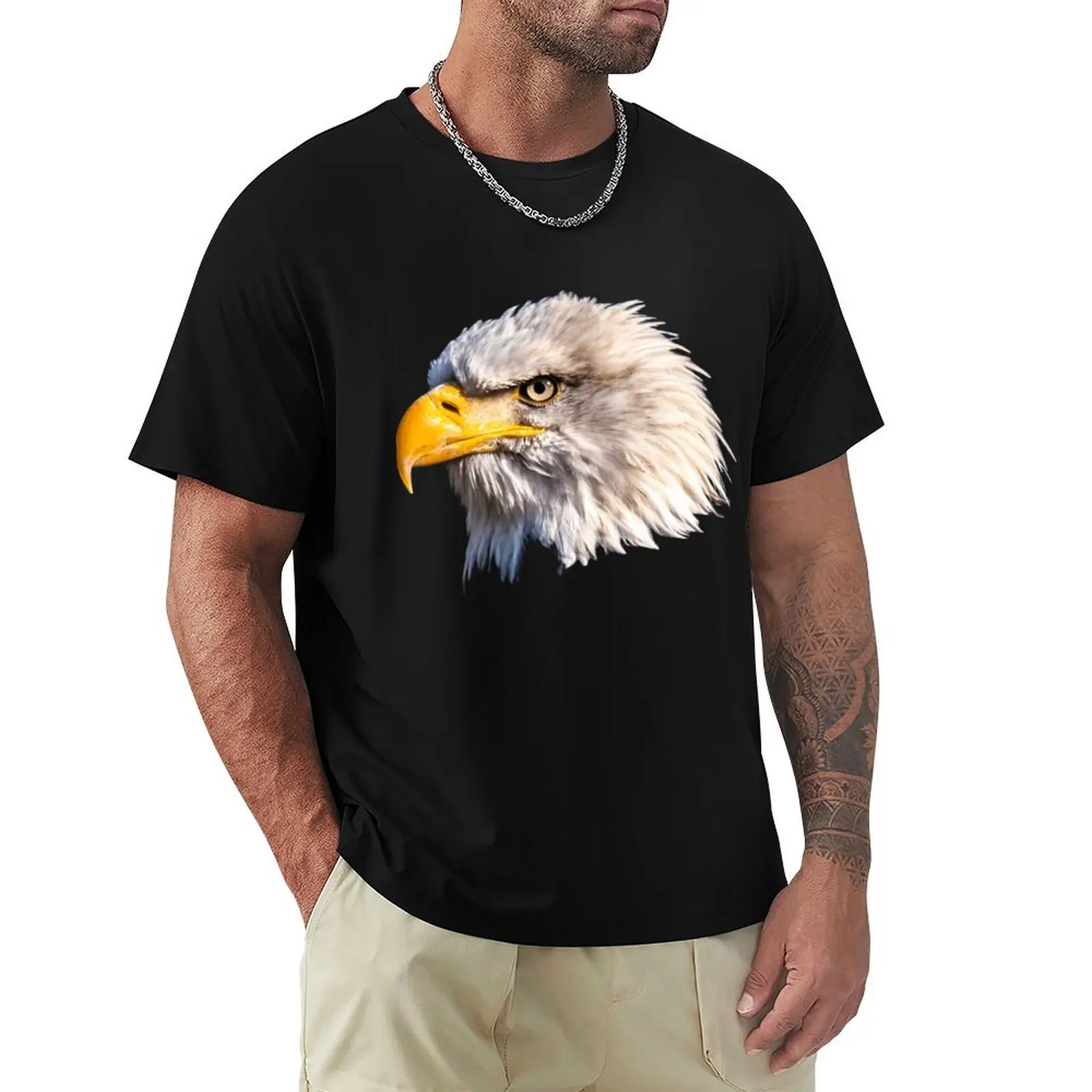 Bald eagle head - eagle art T-Shirt Sun Protective Outdoor Tee Top