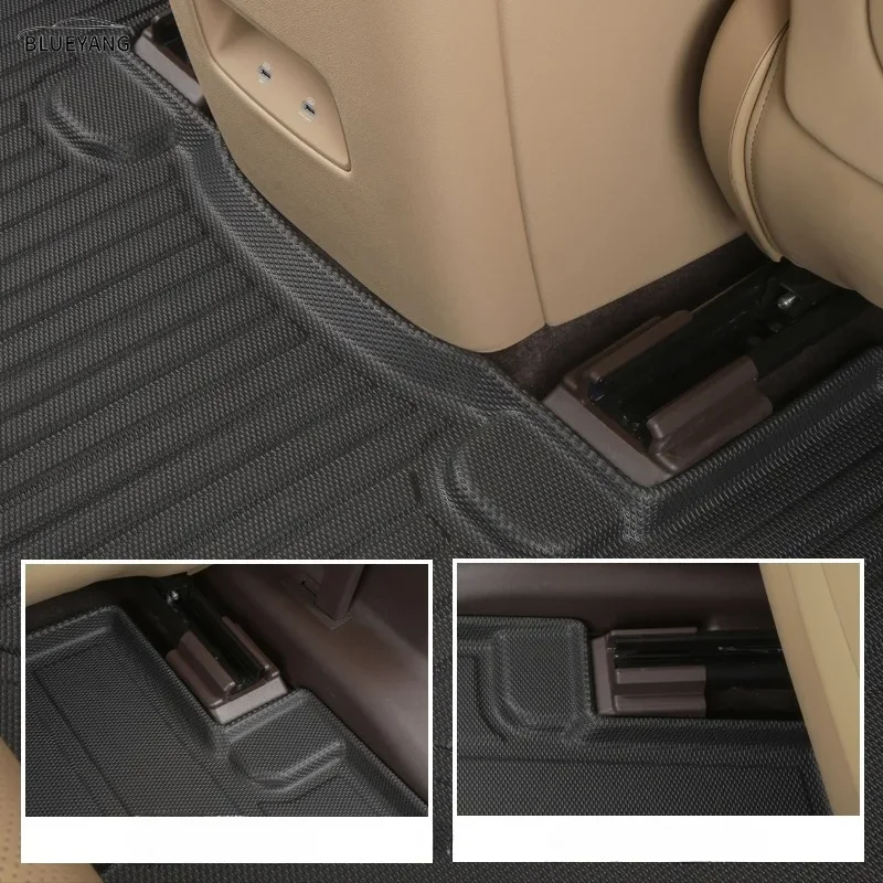 For  Rivian SUV R1S Foot Pads Fully Surrounded Floor Mats Rear Trunk Protective Pad 2023 2022 2024 Car Accessories