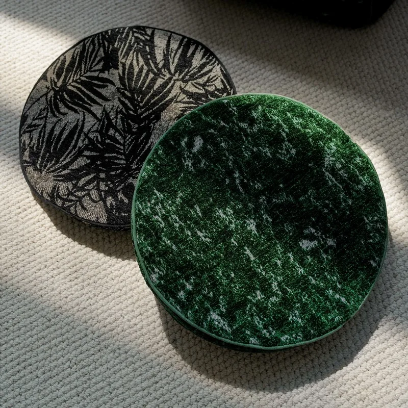 Boho Floor Cushion, Soft High Density Chenille Jacquard Thick Tatami Mat for Living Room Reading, Removable Washable Cover