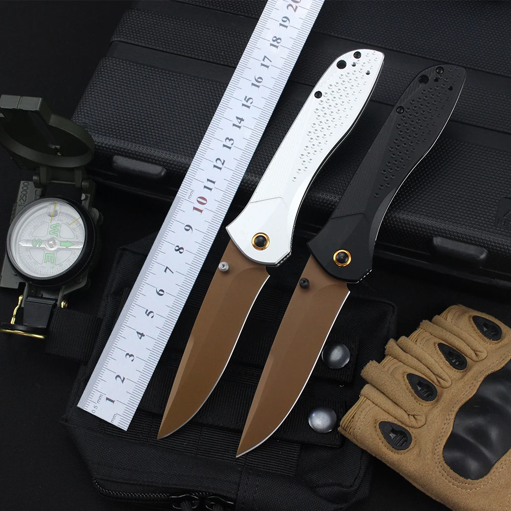 BM 710 Folding Pocket Knife Aviation Aluminum Alloy Handle S90V Blade Military Tactical Outdoor Camping Utility Knives EDC Tools