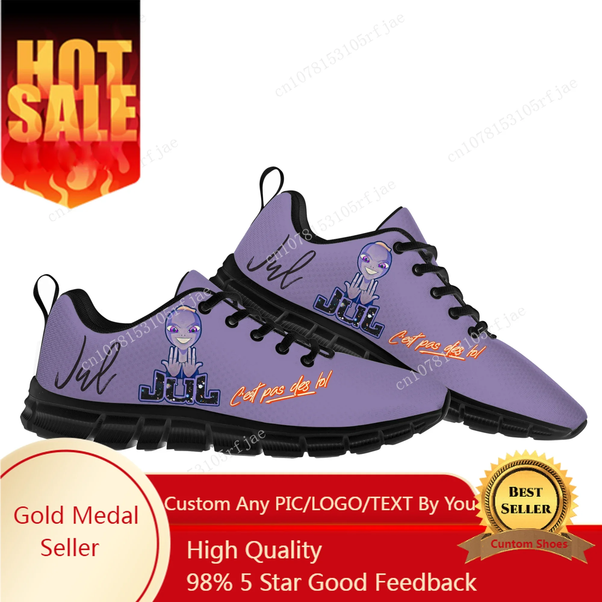 

Popular Rapper JuL Sports Shoes Mens Womens Fashion Custom Sneakers Sneaker Custom Built Shoes