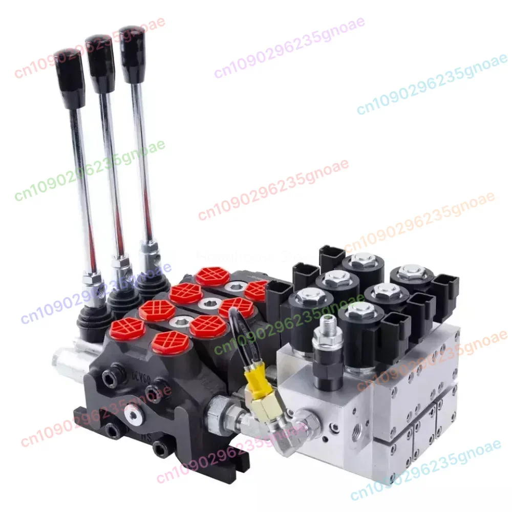 

DG4V-3-* 12V 24V DC Solenoid Valve 15.8 GPM Hydraulic Directional Control Valve 3 Spool DC24 Volt Hydraulic Valve