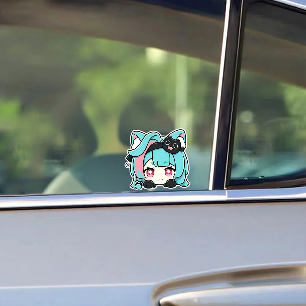 15 18 23 cm Neverness to Everness Mint Cute Car Stickers Styling Body Window Motorcycle Decor Vinyl Film Decals Auto Accessories