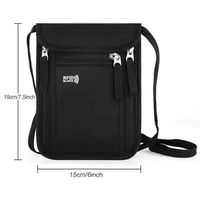 Homefish RFID Blocking Passport Wallet Family Travel Document Organizer Neck Strap Passport Holder Travel Storage Pouch 6