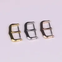 XIANERSHANG Top C-artier Belt Buckle 316L Polishing Stainless Steel Pin Buckle 12MM 14MM 16MM 18MM Gold Clasp Watch Accessories
