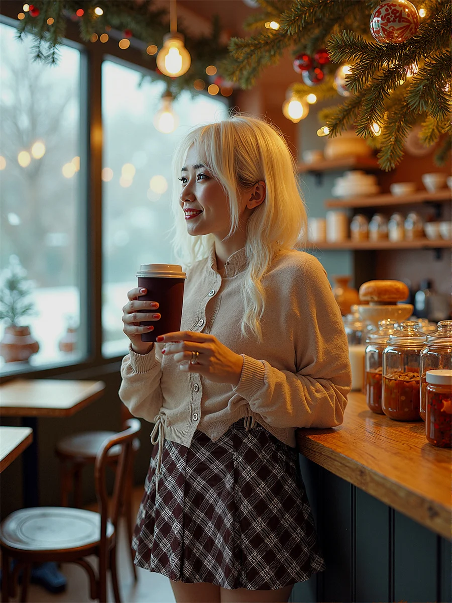 منقوشة الإمبراطورية نمط Preppy التنانير للمرأة ملابس حريمي الخريف على شكل حرف A العمل الكلاسيكي سيدة أنيقة طول الركبة جودة الصلبة Ins