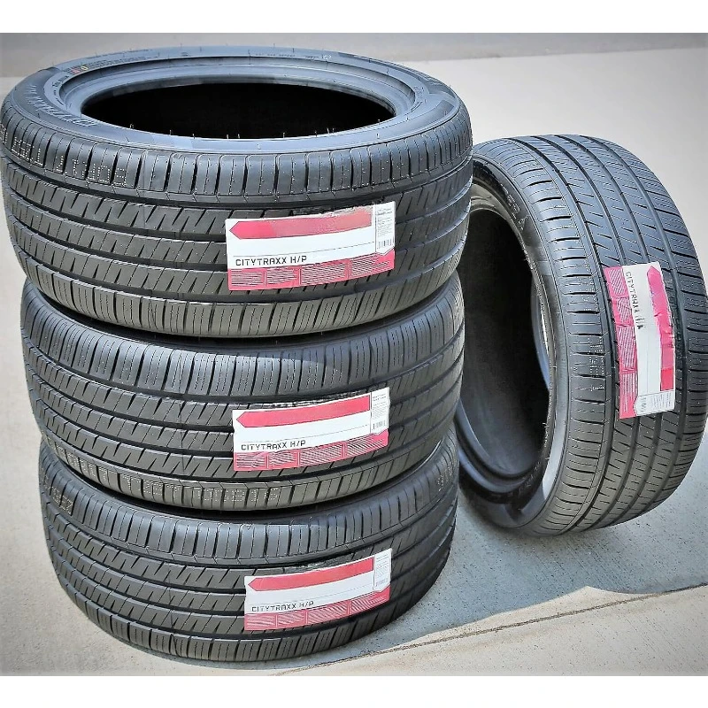 Juego de 4 neumáticos (225/45R17 225/45ZR17 225/45/17 225/45-17 94W Gama de carga XL 4 capas BSW Pared lateral negra UTQG 420AA