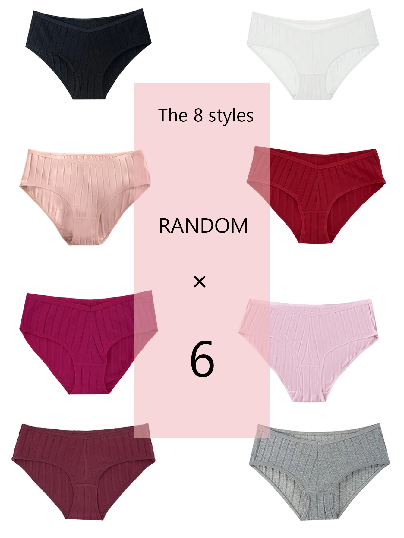 

Упаковка из 6 шт., разные цвета, удобные хлопковые дышащие женские трусики с треугольными чашками, бесшовные трусики для девочек с шаговым швом