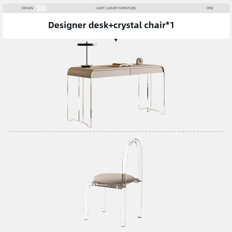 Bureau moderne suspendu, bureau d'écriture domestique, commode intégrée