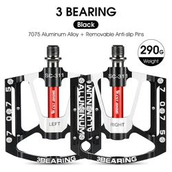WEST BIKING Bicycle Pedals Ultralight Anti-slip CNC BMX MTB Road Bike Pedal Cycling Sealed Bearing Bike Pedals