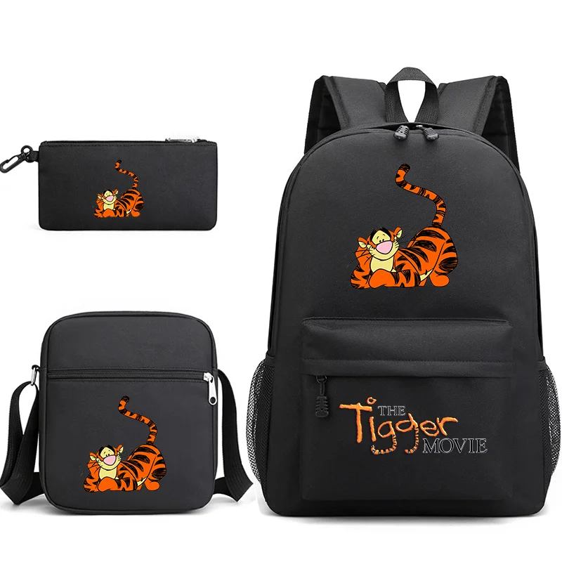

3pcs Disney The Tigger Movie Bookbag Kids Backpack Boys Girls School bags Daily Backpacks Mochilas Shoulder Bag Sets