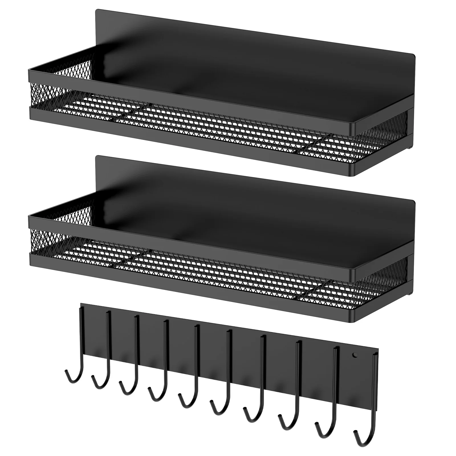 

Multi functional hook rack seasoning machine, magnetic refrigerator rack for kitchen and living room, spice storage rack