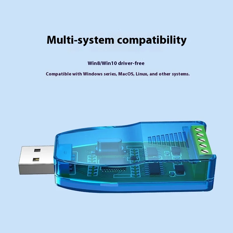 Convertitore da USB a 485/232 Cavo seriale Cavo adattatore RS485 Cavo di comunicazione per debug Compatibilità strumento di debug RS232 V2.0