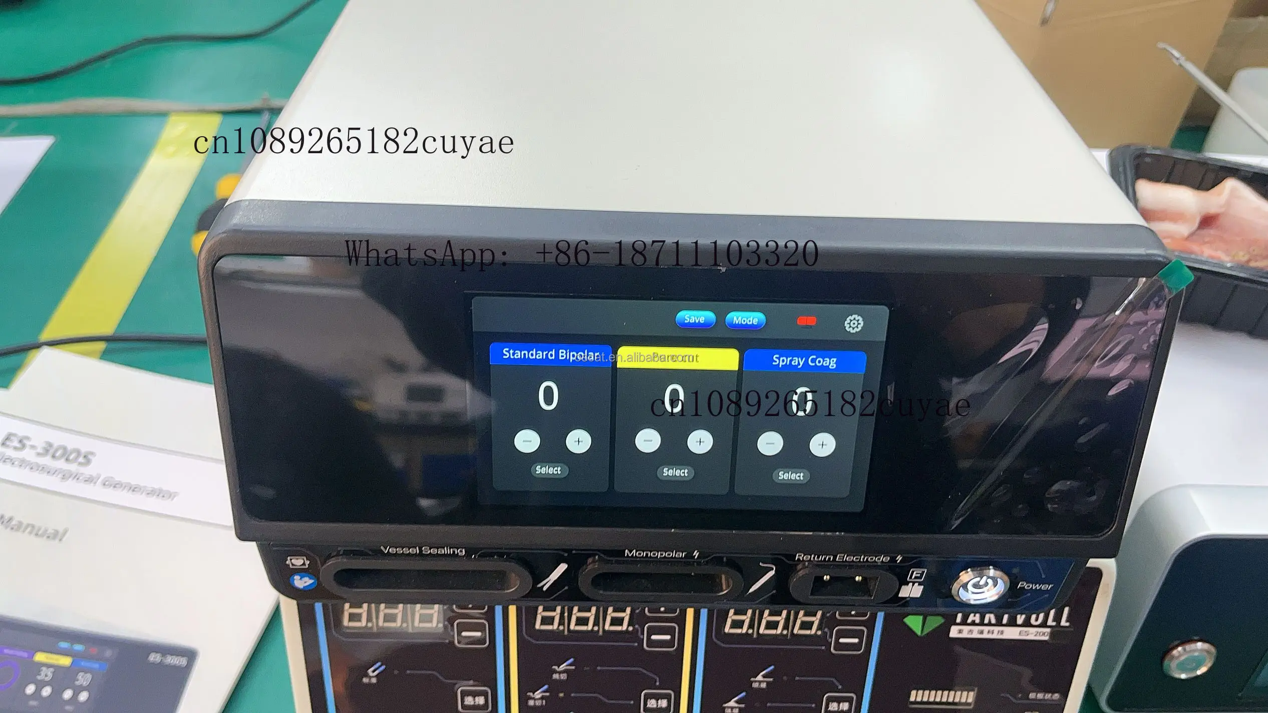 OSCAT Veterinary Equipment Smart Touchscreen Electrosurgery System-LigaSure Integrated 100W Generator Model ES-100Vpro Class II