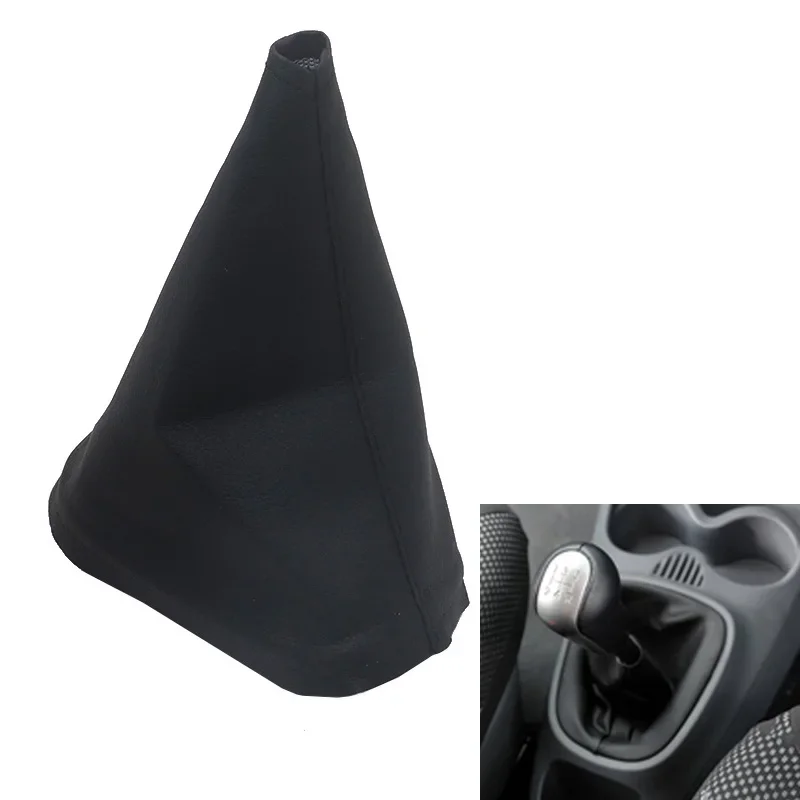 Soufflet Levier De Vitesse AERZETIX Cuir Synthétique Noir - Compatible Citroën C1 Peugeot 107 Toyota Aygo