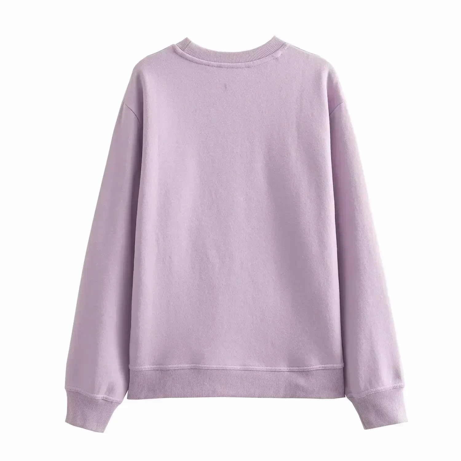 Mulheres 2023 outono nova moda básica sólida casual malha sweatshirts vintage o pescoço manga longa pullovers femininos chiques topos