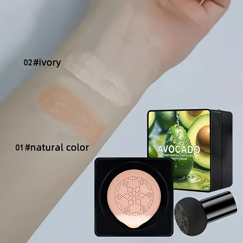 Correttore leggero e idratante, correttore in crema in polvere con cuscino d'aria a lunga durata, effetto trucco naturale, primer per trucco con cuscino d'aria, texture crema |   Crema Bb resistente all'usura a lunga durata, adatta a tutti i toni della pelle