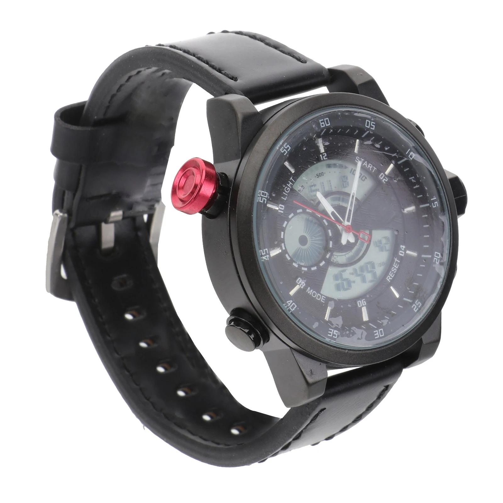 

Quartz Electronic Watch Men's Wrist Watch Waterproof Student Analog Digital Display 495Mm Case Diameter Japan Movement