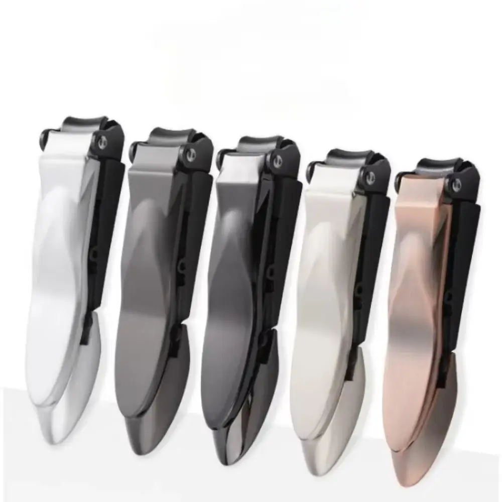 

New Anti Splash Nail Clipper Ergonomic Design Heavy Duty Self-Collecting Nail Cutters Stainless Steel Manicure Tool