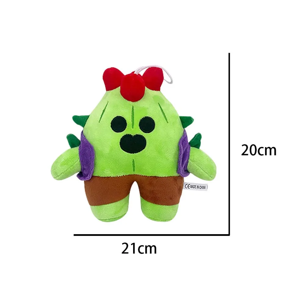 Kawaii Brawl Stars Spike Plush Toy Cute Peluche Plush Doll Kawaii Cactus Pillow Lovely Soft Doll Home Room Decoration Kids Toys