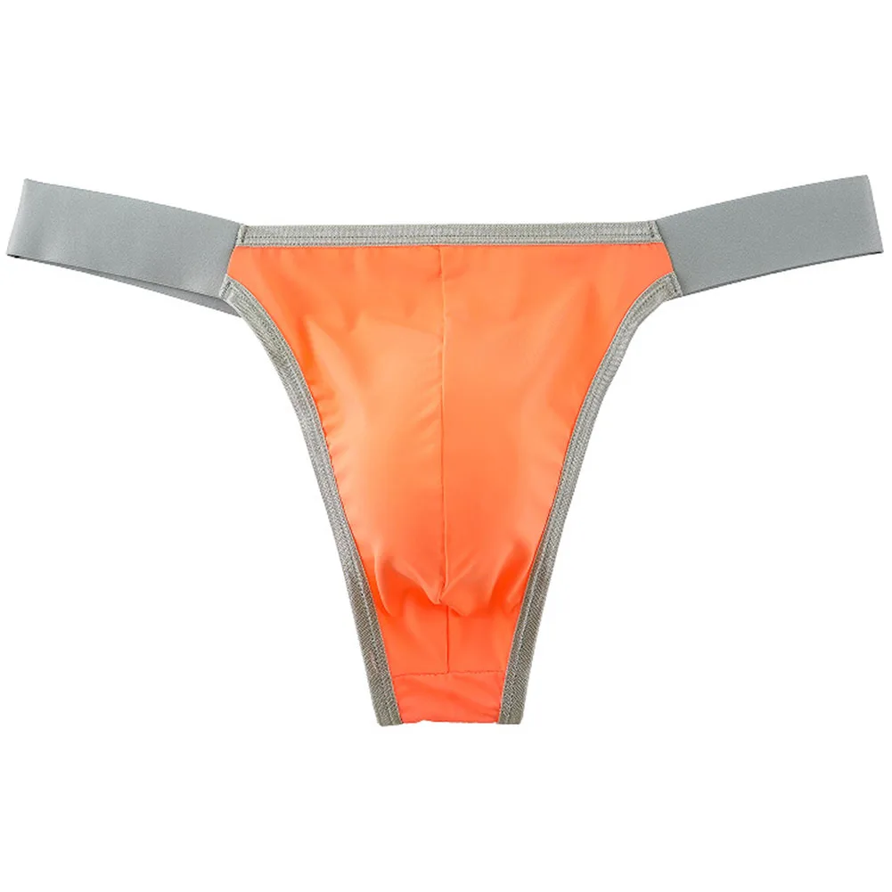 Sexy Pouch Underwear Men Thongs Pouch Front 80 Polyester 20 Spandex Orange,Purple,Yellow,Pink As Pictures Show