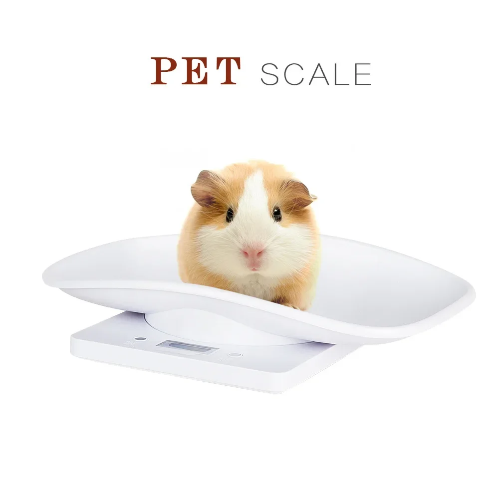 Mini Pet Scale Electronic Balance Kitchen Scale Tray White Backlight Display with Peeling Function Automatic Shutdown