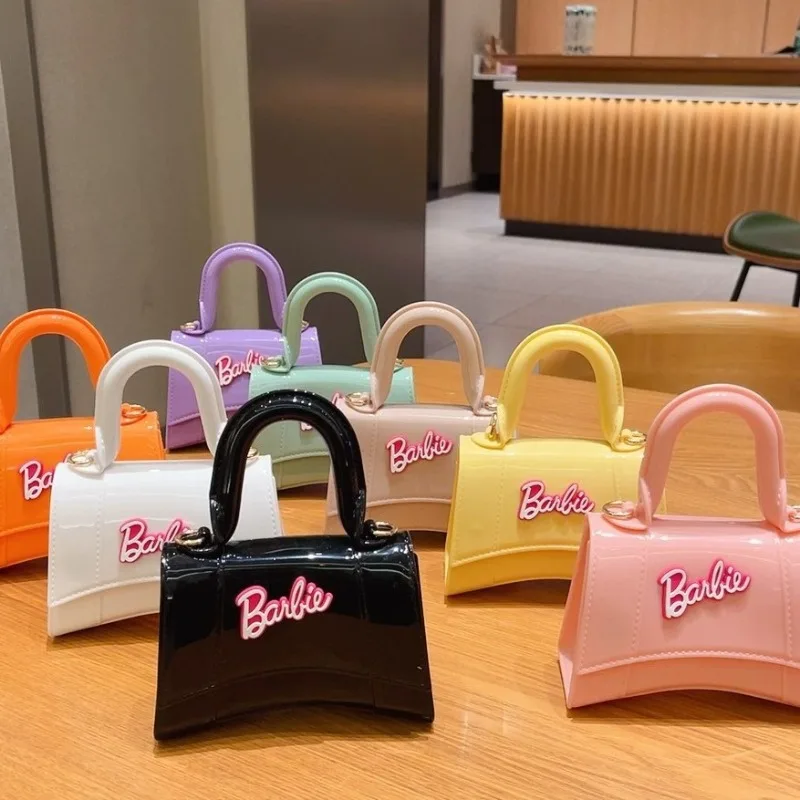 Barbies Shoulder Messenger Bag Macaron Candy Jelly Bag Hand-held Shoulder Diagonal Straddle Anime  Kawaii Change Bag