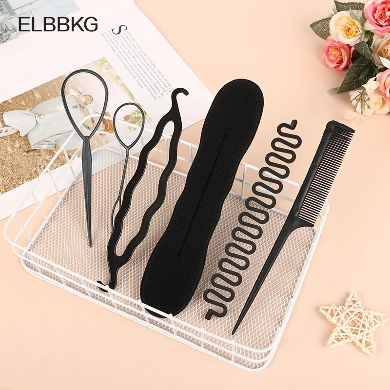 

Versatile Hair Braiding Tool Set With Hair Pin Bun Roller Twist Curler And Ponytail DIY Hair Styling Accessories