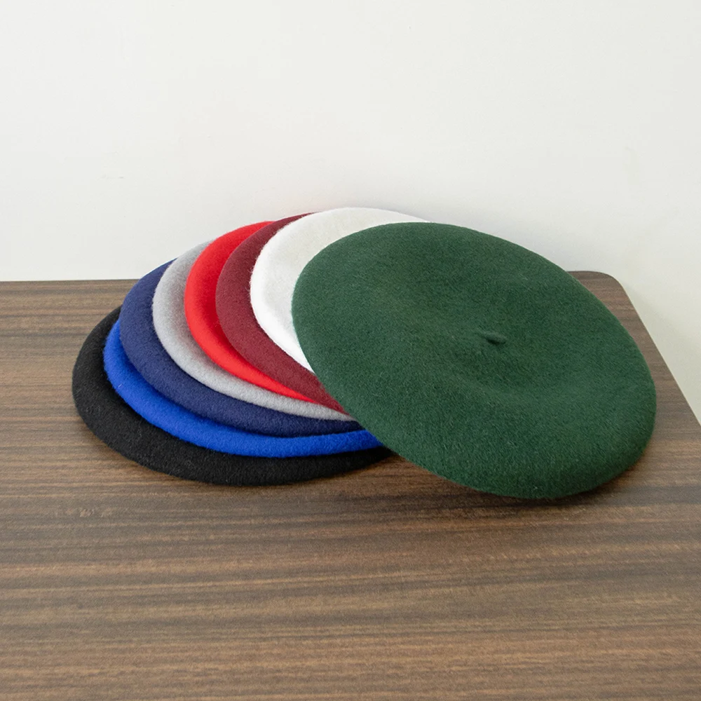 Wool Beret with extra big size 32cm Diamter Unisex Beret plus size knitted wool beret