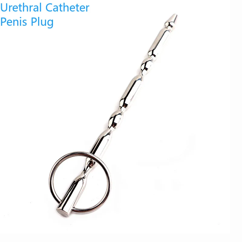 BDSM الوثن الجنس لعب للرجال منتجات الكبار جهاز العفة لعبة استثارة القضيب موسعات الإحليل القسطرة الأصوات الموزه #1