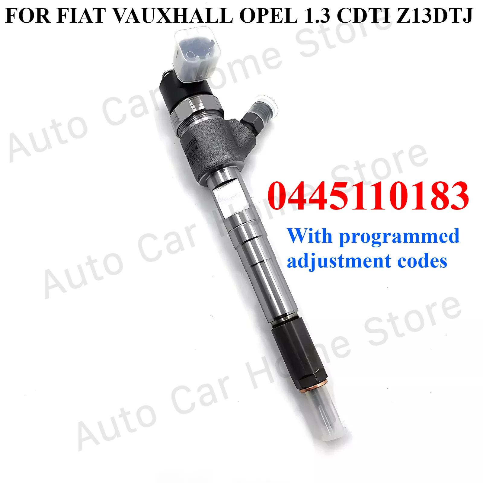 

NEW DIESEL FUEL INJECTOR With programmed adjustment codes FOR FIAT VAUXHALL OPEL CORSA D 06-12 1.3 CDTI Z13DTJ DTH 0445110183