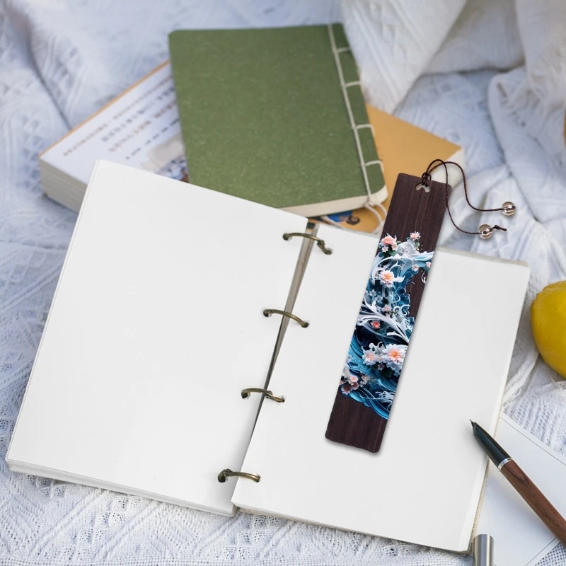 ที่คั่นหนังสือไม้ ที่ใส่หนังสือหน้าไม้ เครื่องหมายคั่นหนังสือ