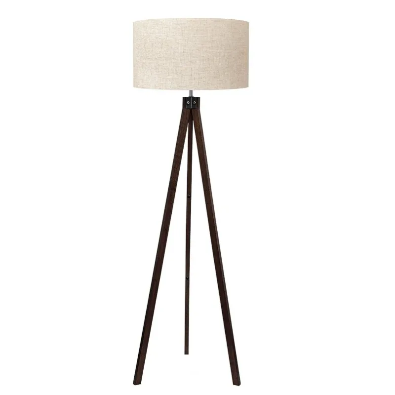 

Floor lamp American country simple walnut wood floor lamp Chinese living room study bedroom exhibition hall decorative lamp