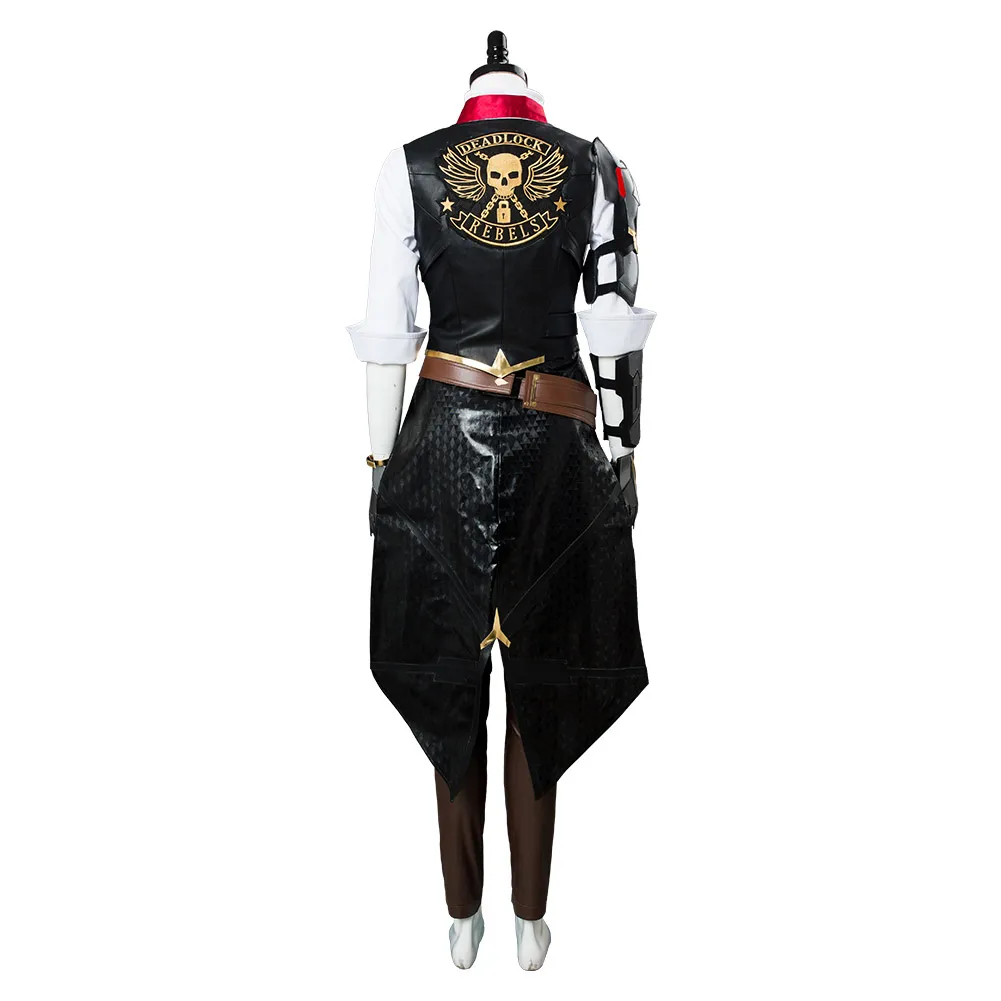 OW Cosplay Fantasia fantasia fantasia para mulheres adultas, Elizabeth, Calestry, jaqueta, calças, chapéu, roupa para o Dia das Bruxas, trajes