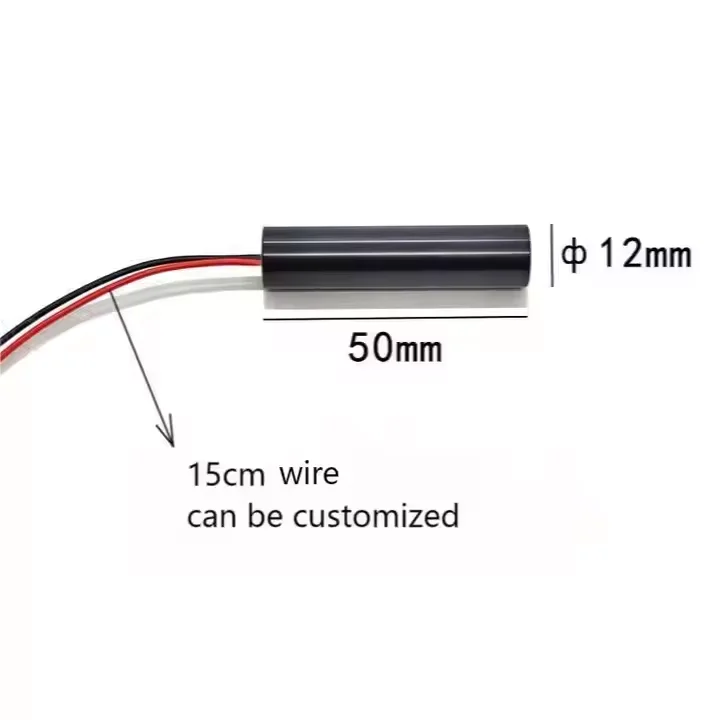 12X50mm532nm10mW الخط الأخضر وحدة الليزر ضوء الليزر المعدات الميكانيكية الارسال ليزر ديود