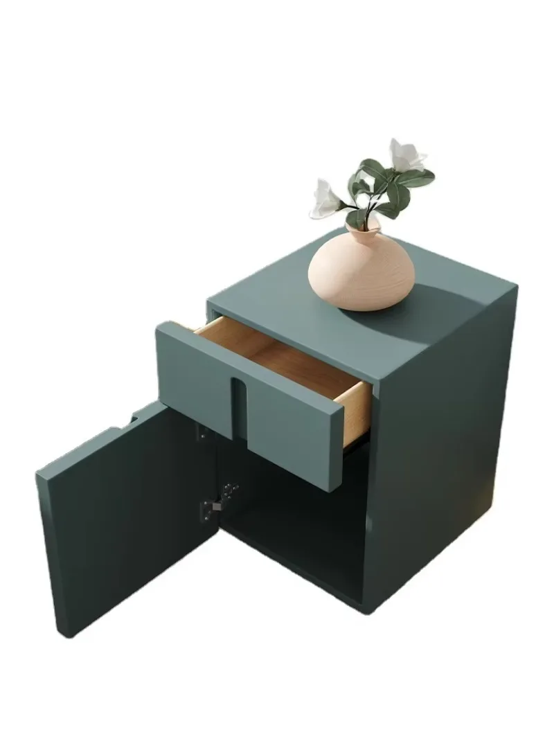Modern Blue Mini Bedside Table Small Cabinet Simple Family Apartment Living Room Bedside Table