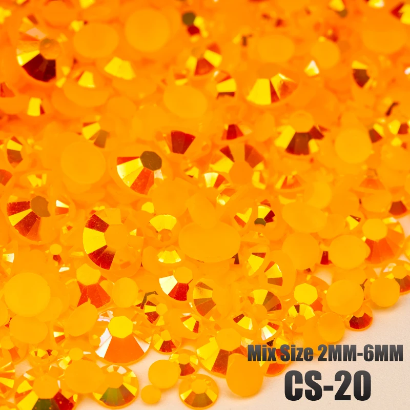 VDD 30/100g Gemischte Größen 2-6mm Harz-Strass-Kristall-Flachsteine aus Kunststoff Großhandel DIY Nagelzubehör Kunsthandwerk Dekoration – Detail 24