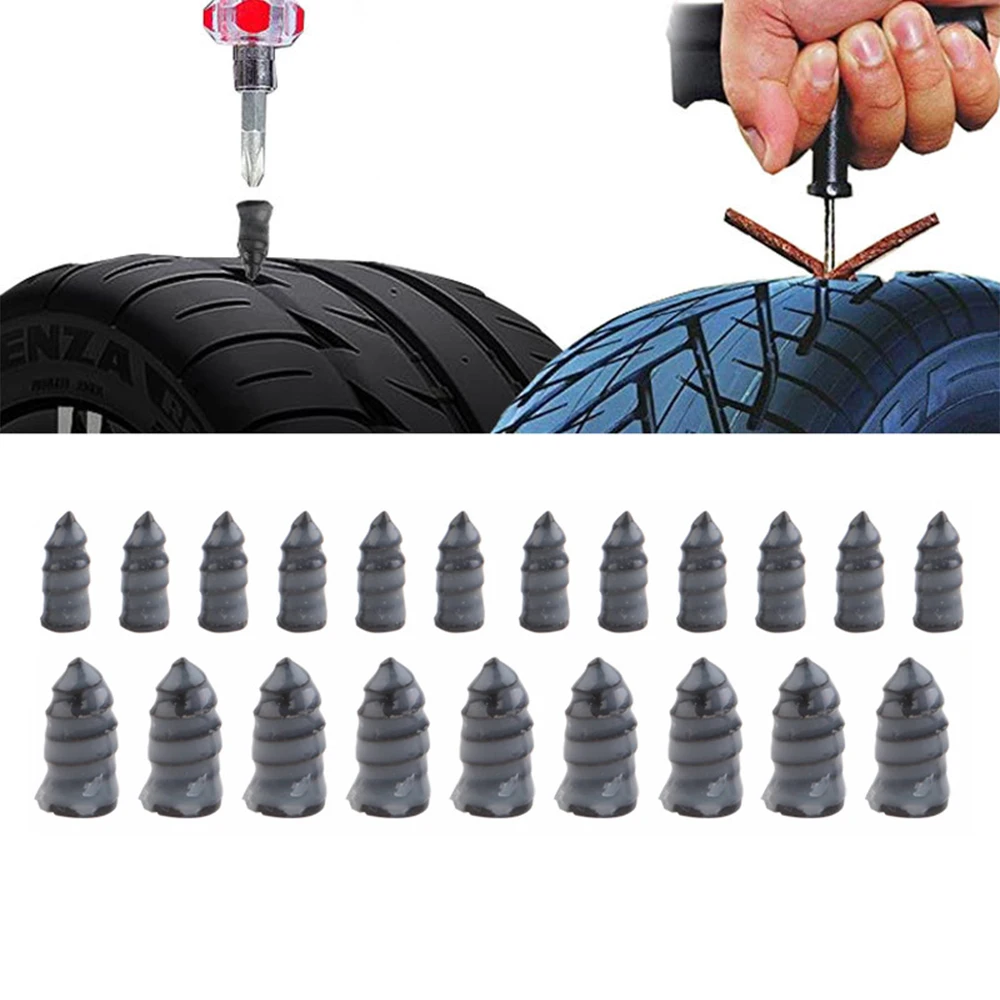 50PCS Auto Vacuum Tire Repair Nails Wholesale Tyre Repair Tools for Moto Bike Tire Repair Nail Kit Puncture Tyre Rubber Nails