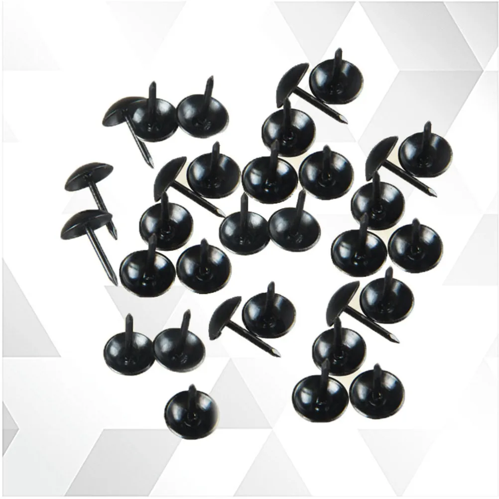 300Pcs Vintage-Style Door Nail Thumb Tacks Plastic Push Pins Round Head Sharp Steel Points for Home Office School Bulletin Board