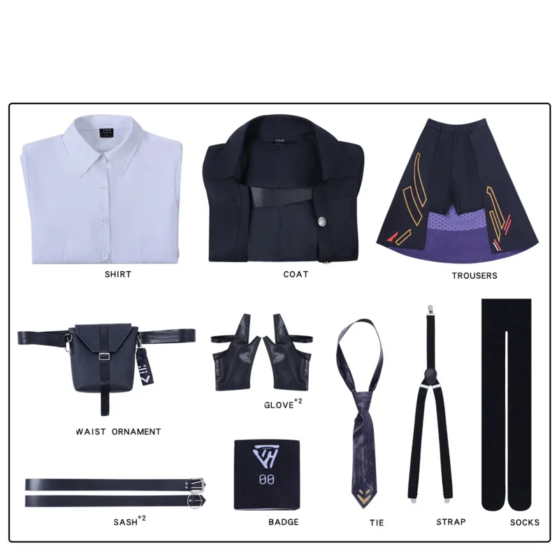 أزياء CyGame Love and Deepspace Player التأثيرية أزياء أنيمي Mc الزي القتال الموحد معطف تنورة امرأة البالغات كرنفال الهالوين البدلة