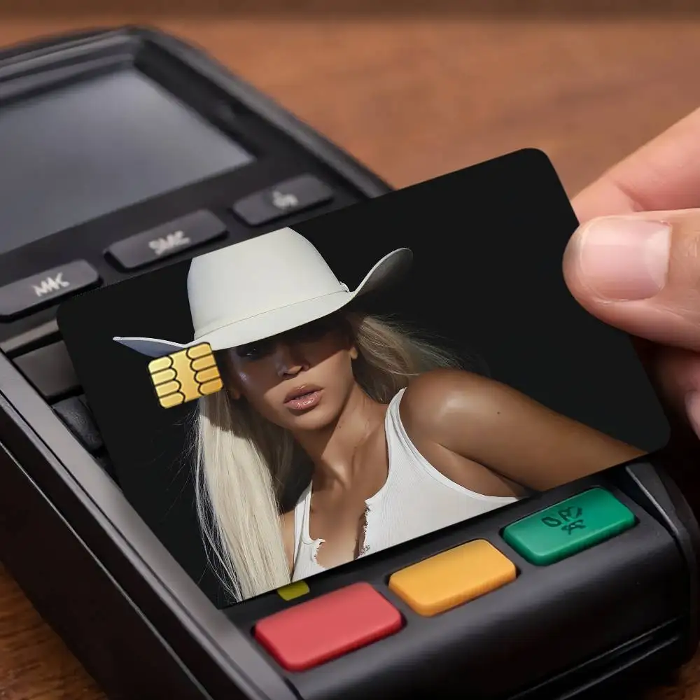 Singer A-Aaliyah-S Credit Card Public Transportation Cards Protective Sticker Waterproof Card Face Decoration 4PCS