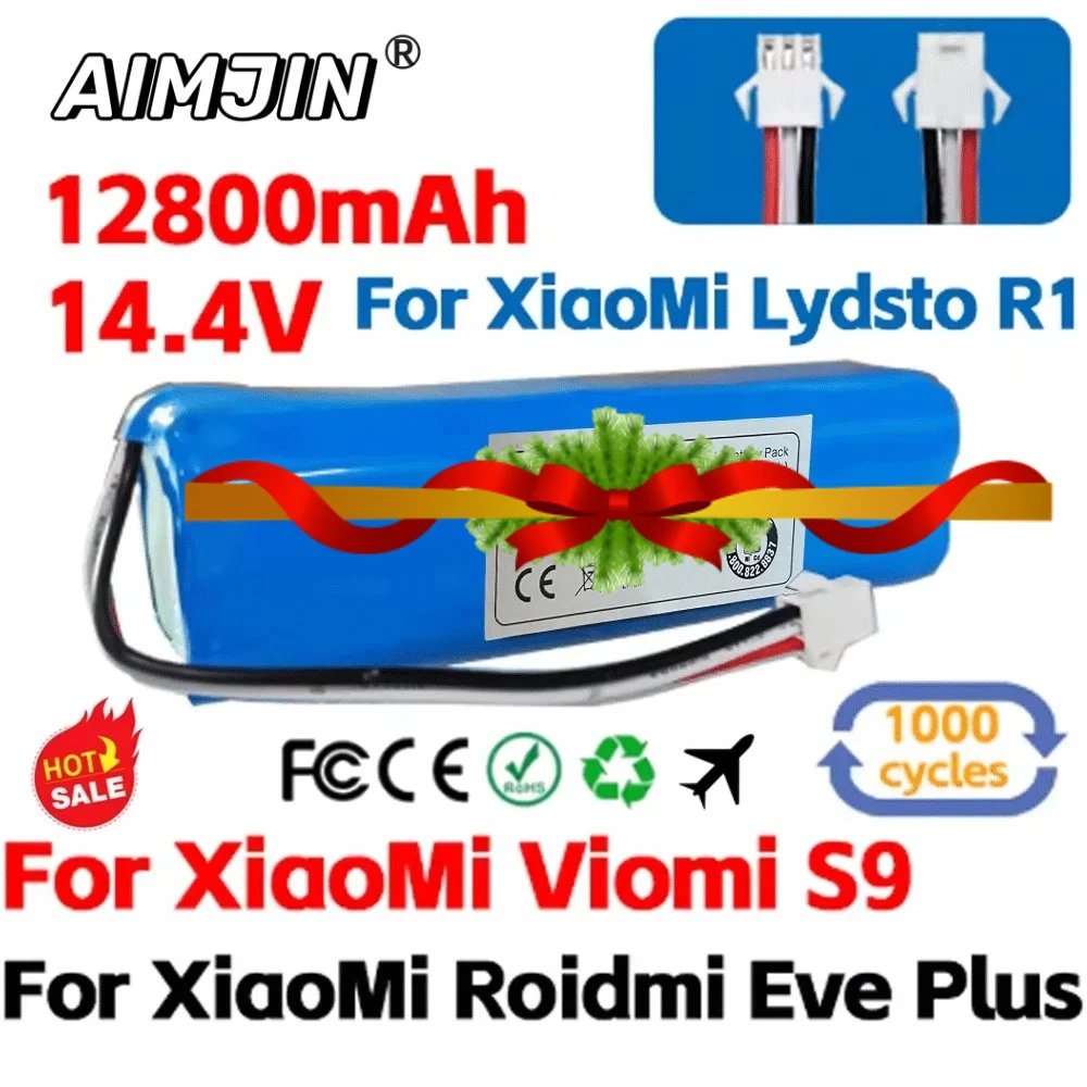 

bestseller for Xiaomi Lydsto R1 rechargeable lithium-ion , robot vacuum cleaner,viomi s9,battery pack, genuine 12800mAh