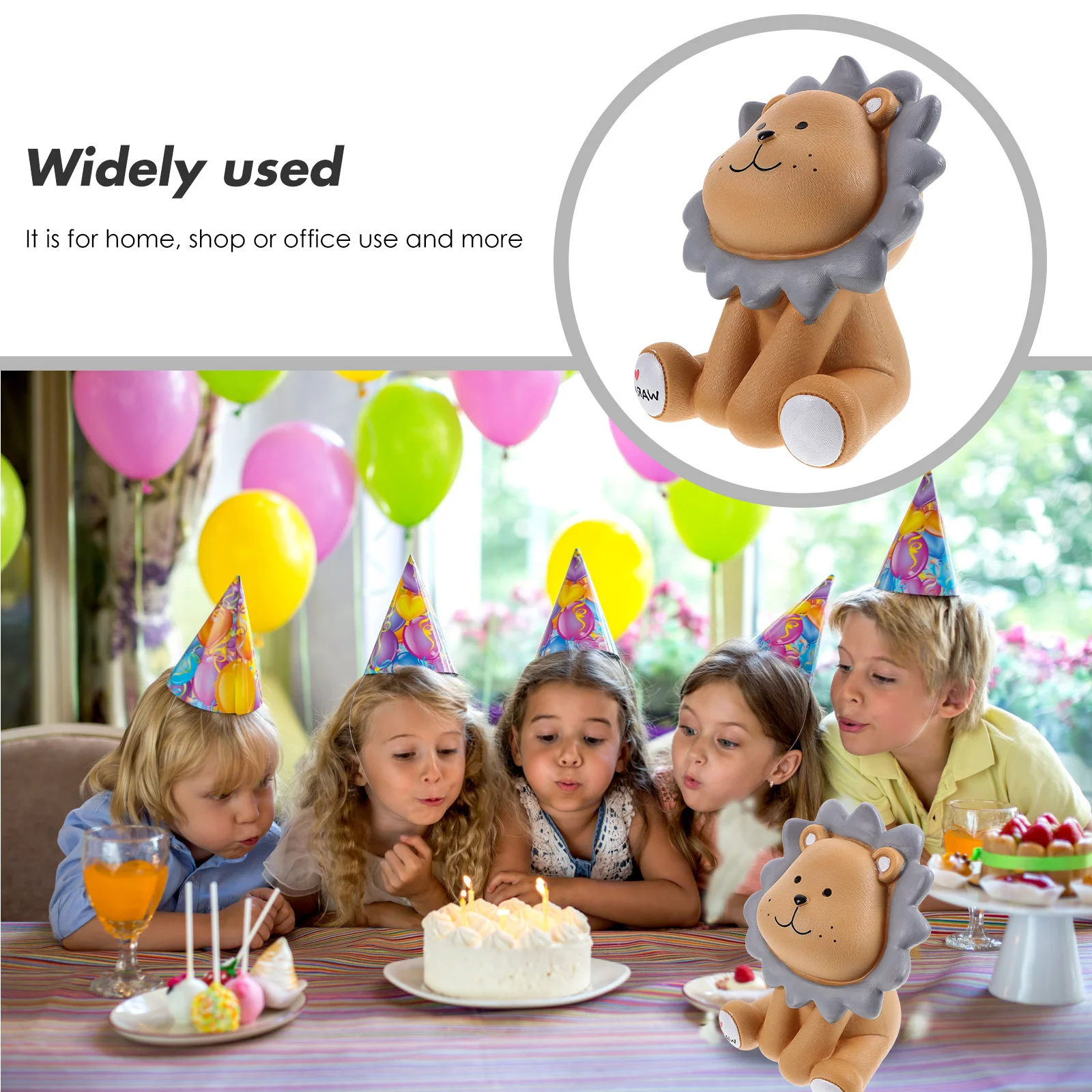 Schattige Leeuw Munt Bank Kids Spaarpot Hars Bank voor Kinderen Verjaardagscadeau Spaarpot Cartoon Animal Collector