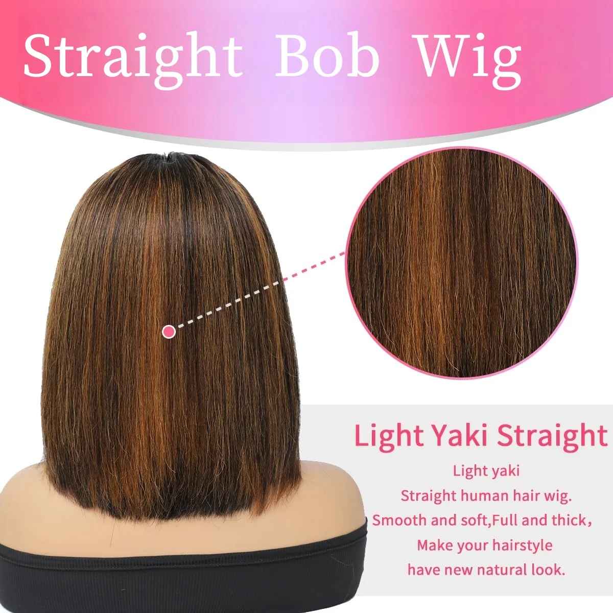 1b/30 Прямой парик Боб из человеческих волос с челкой 2x1 10 дюймов Бесклеевой HD Парик Боб с челкой 250 Плотность Дышащая шапочка