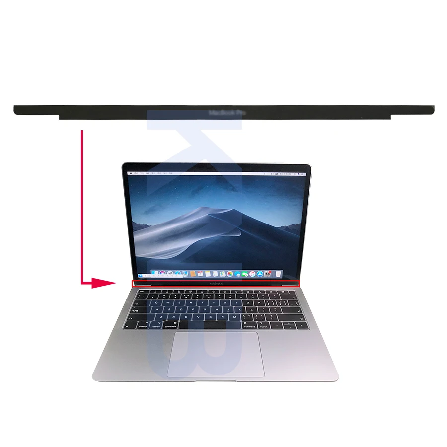 New A1706 A1708 A2289 A2338 A1707 A1990 LCD Screen Bezel Front logo Glass Cover for Macbook Pro 13