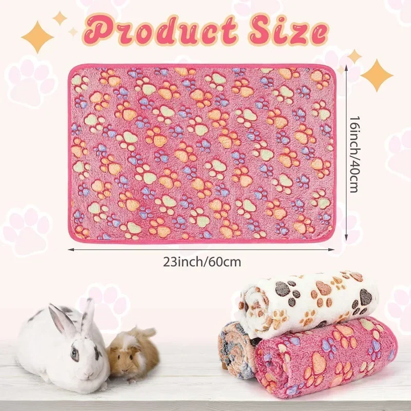 Hamster Cavia Deken Klein Huisdier Item Zacht Warm Bed Slaapmat Flanel Fleece Pad voor Konijn Egels Hamster Accessoires