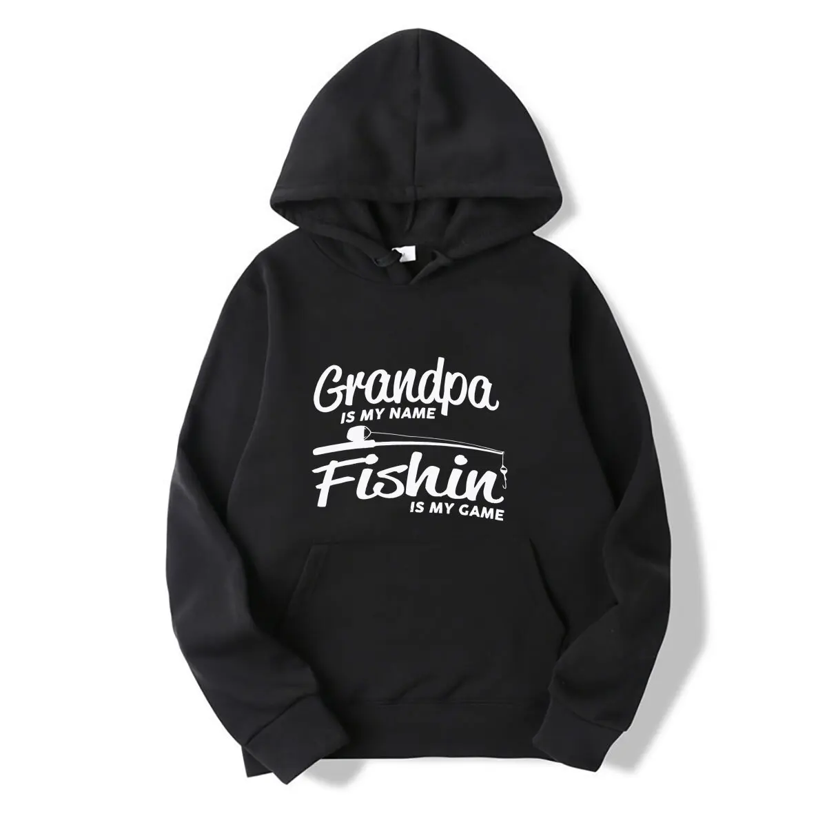 

Vintage Fishing Grandpa Hooded sweatshirt Distressed Washed Hooded sweatshirt Trout Bass Grandfather Fishermen Outdoor